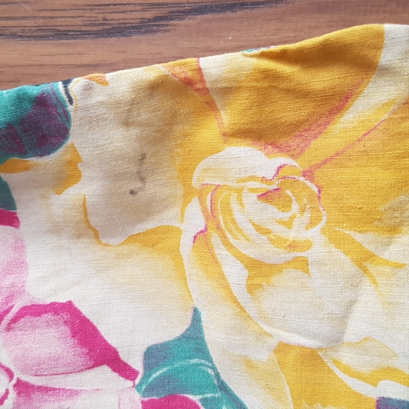 Vintage Baribocraft Deluxe Woodenware Wooden Handle Floral Fabric Purse - Picture 4 of 16